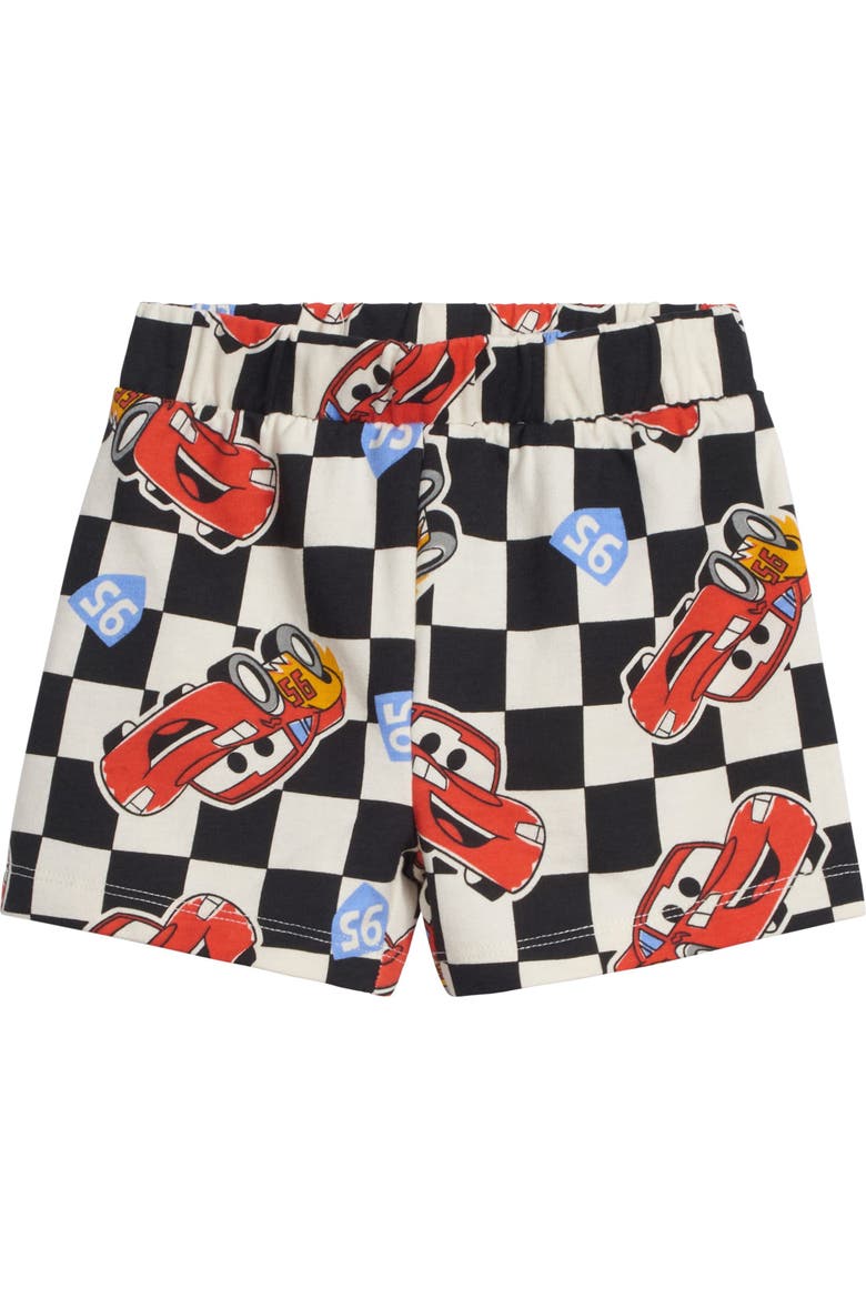 Cars Lightning McQueen French Terry 2-Piece T-Shirt and Shorts Set, Alternate, color, McQueen White Black
