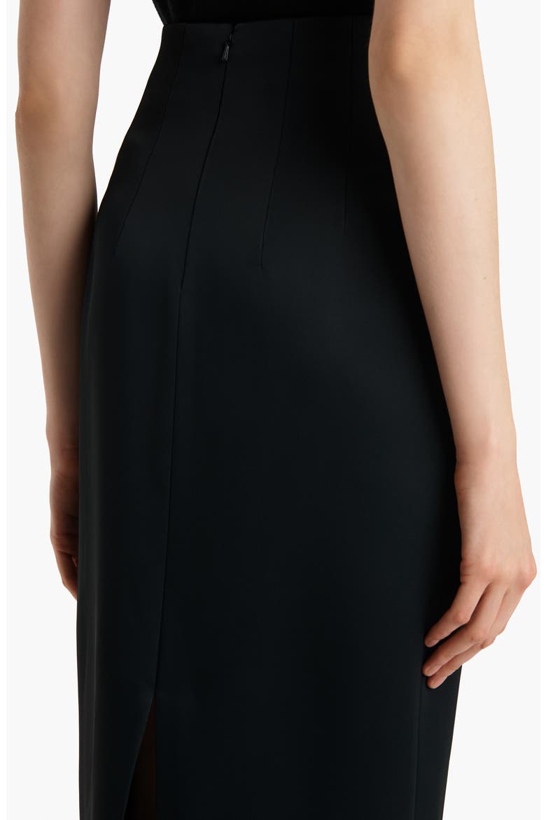 Loxley Ponte Knit Pencil Skirt, Alternate, color, BLACK
