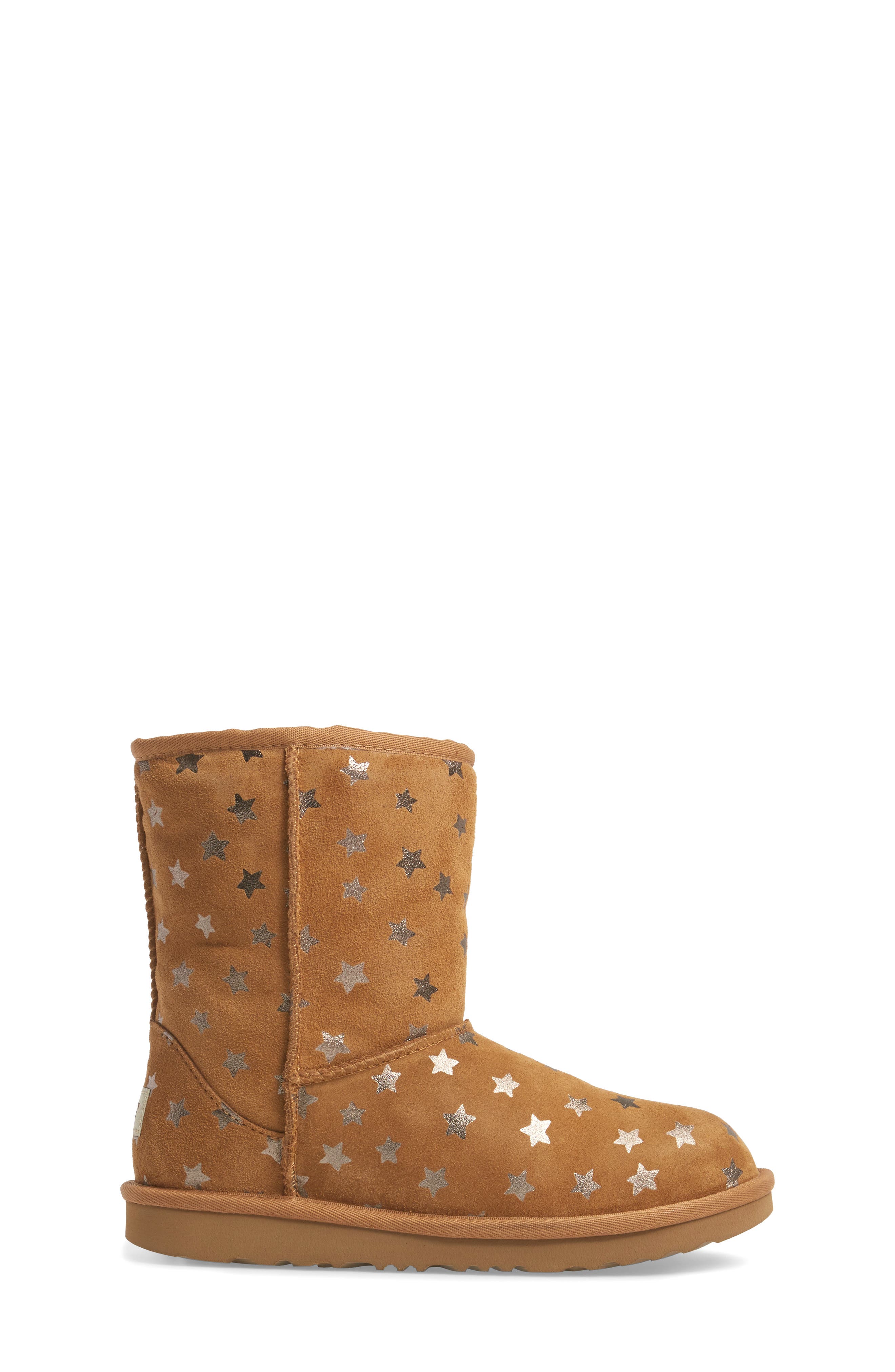 Classic Short II Water Resistant Stars Boot, Alternate, color, CHESTNUT