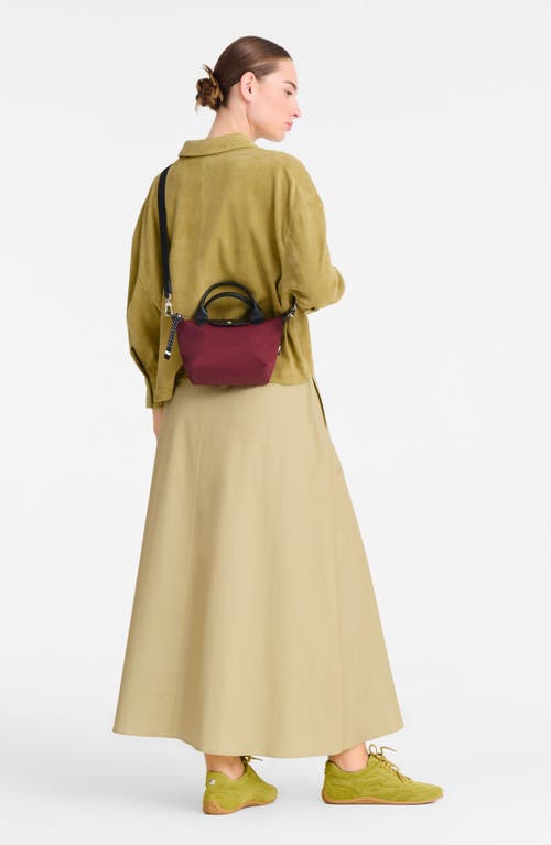 Longchamp Small Le Pliage Energy Tote Bag In Burgundy