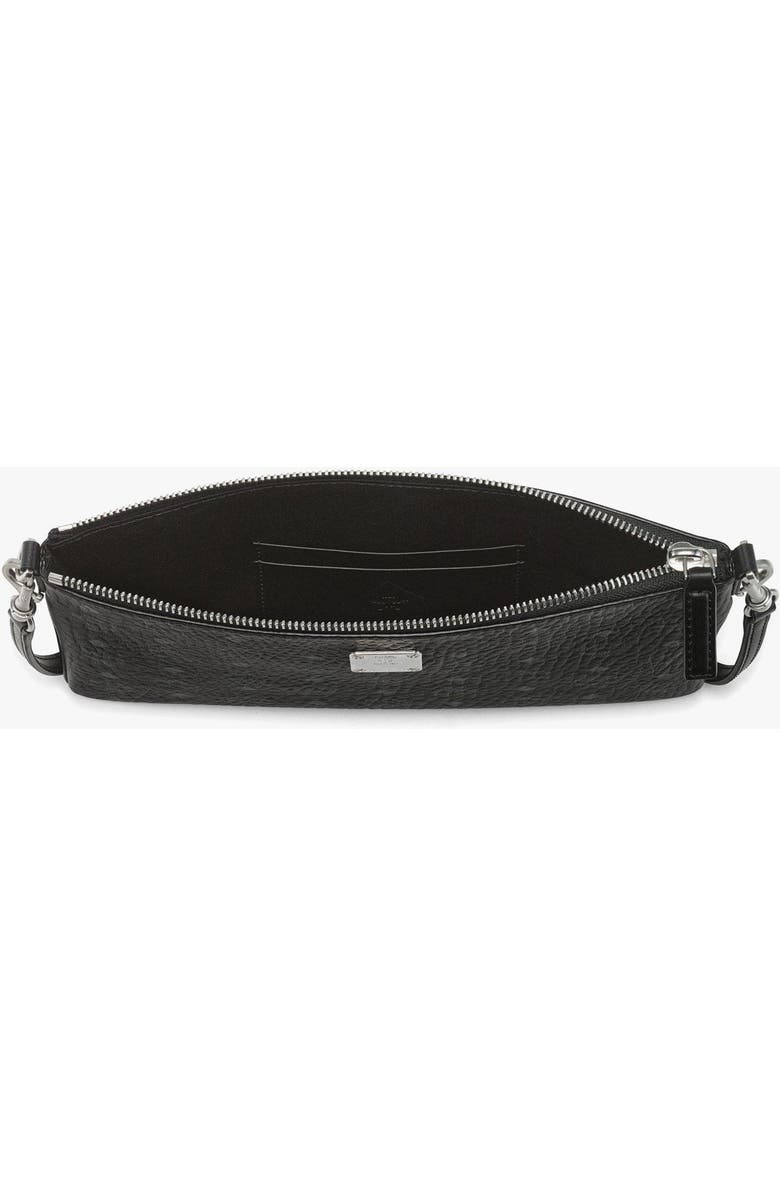 MCM Aren Crossbody Pouch in Visetos, Alternate, color, Black