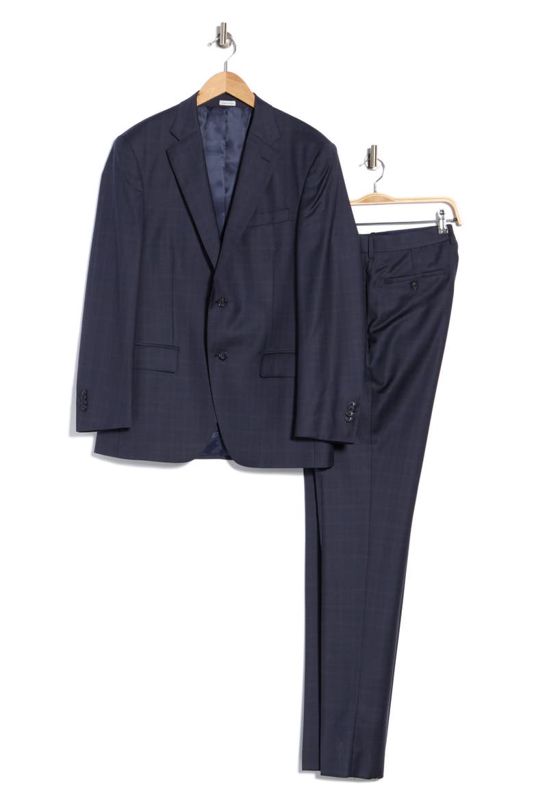 Flynn Classic Fit Wool Suit, Main, color, BLUE