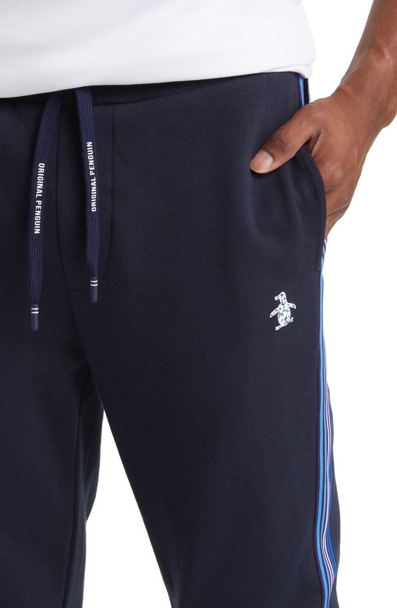 Original Penguin Side Stripe Fleece Joggers, Alternate, color, 