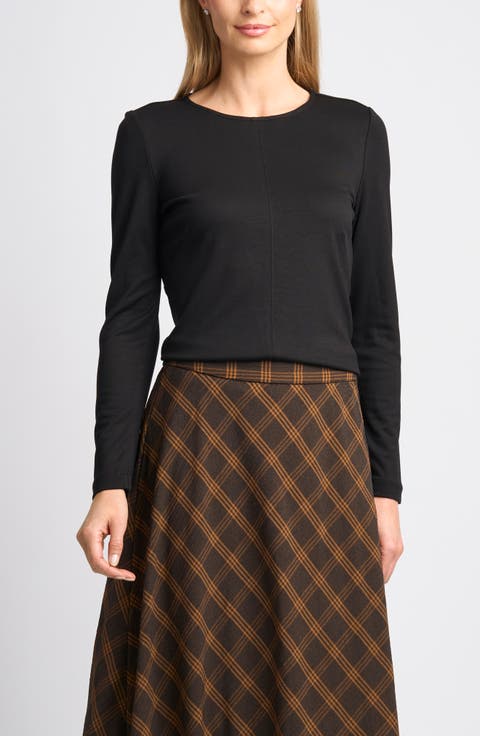 Long Sleeve Ponte Top