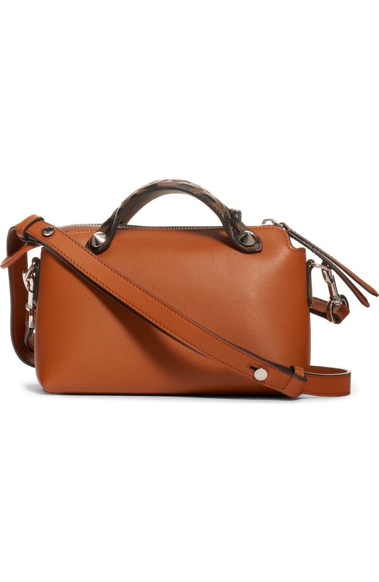 Fendi Mini By The Way Leather Crossbody Bag, Alternate, color,