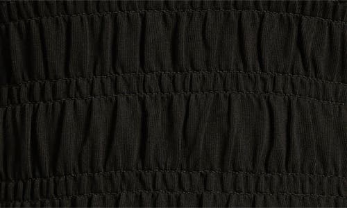 & Other Stories Smocked Top In Black