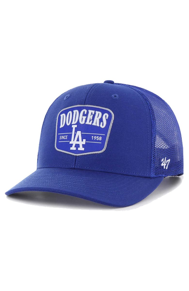 '47 Men's '47 Royal Los Angeles Dodgers Squad Trucker Adjustable Hat, Main, color, Royal