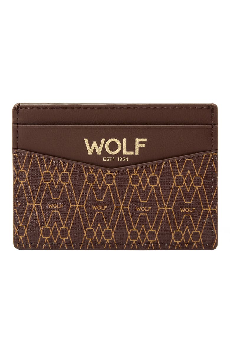 WOLF Signature Cardholder, Main, color, Brown