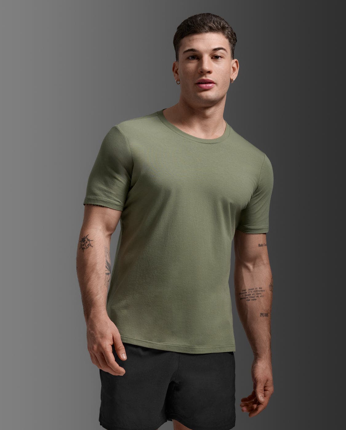 2xu Motion Cotton Flex Tee In Green