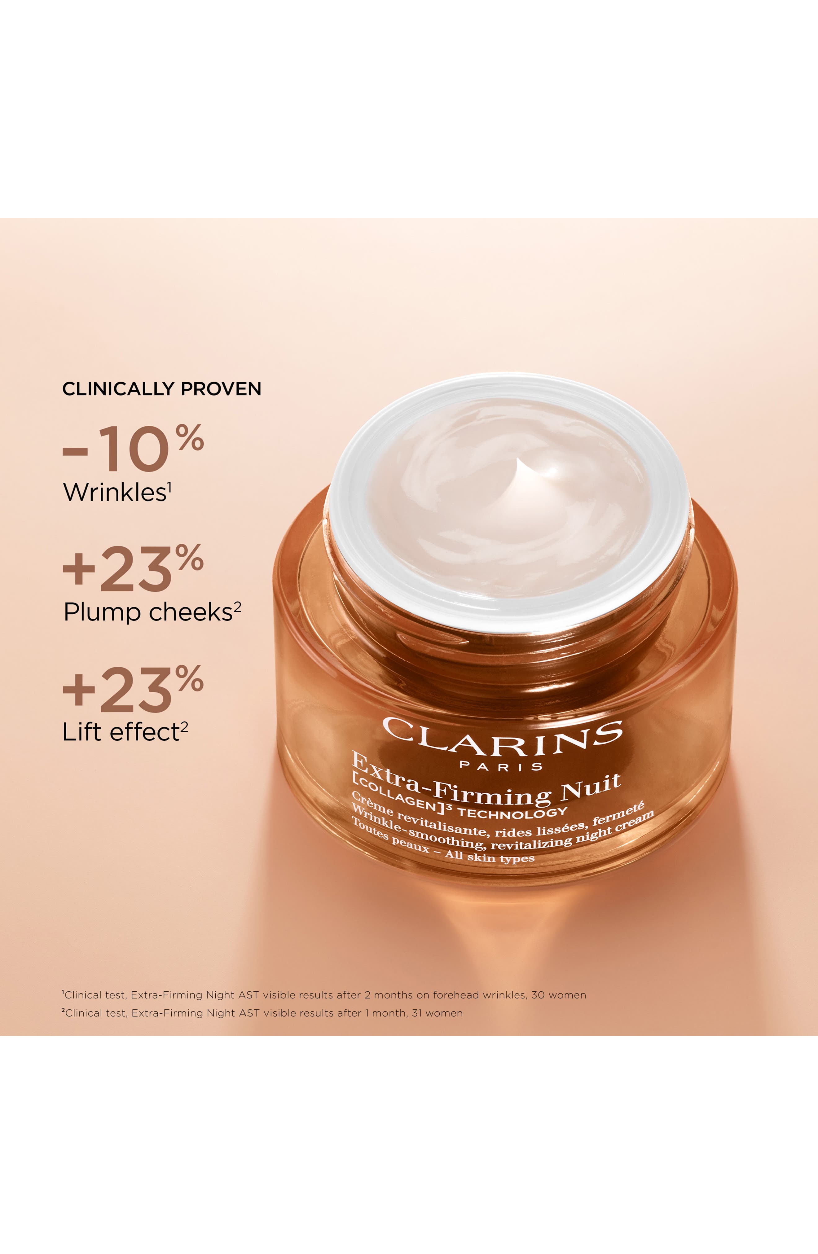 Clarins Extra-Firming Night Refillable Moisturizer with Collagen