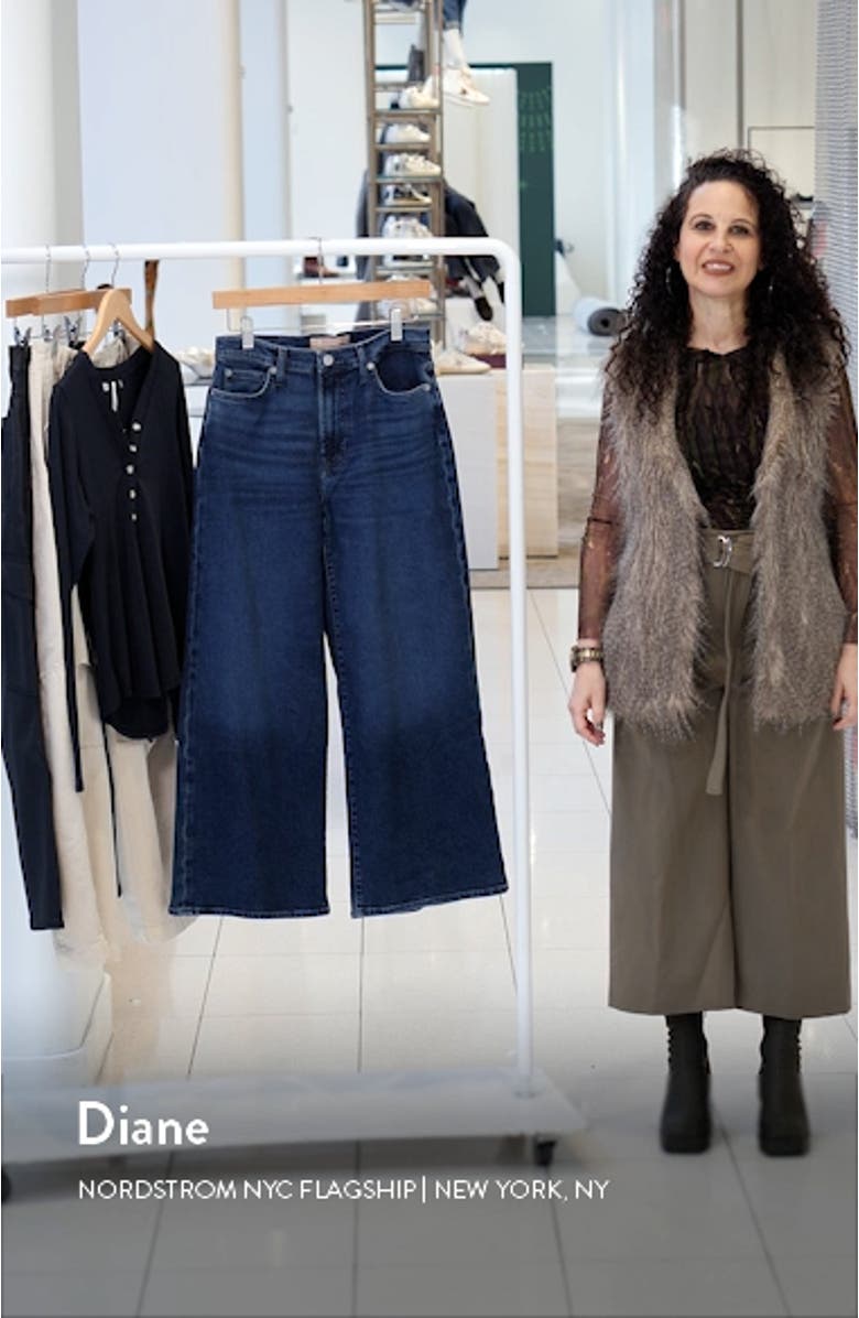 Jo High Waist Ankle Wide Leg Jeans, sales video thumbnail