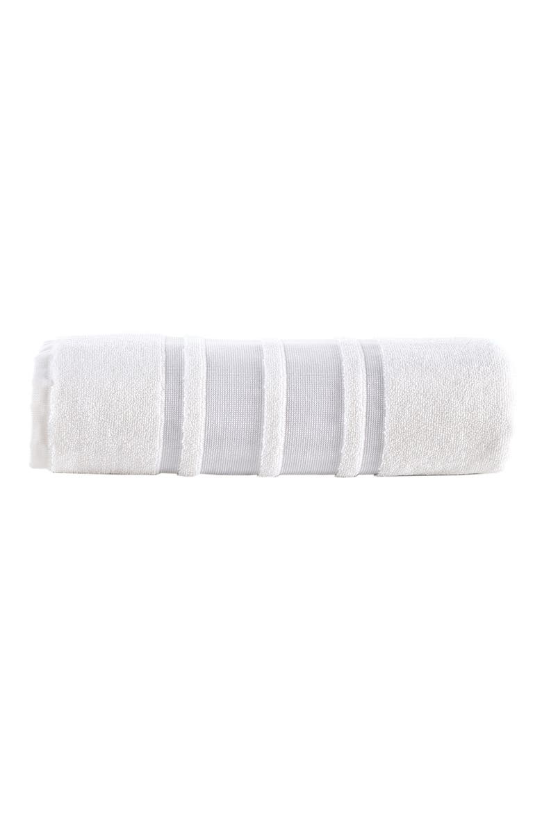 Contrast Boarder 2-Pack Bath Towel Set, Alternate, color, SILVER