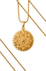 Mantra I Choose Joy mandala necklace