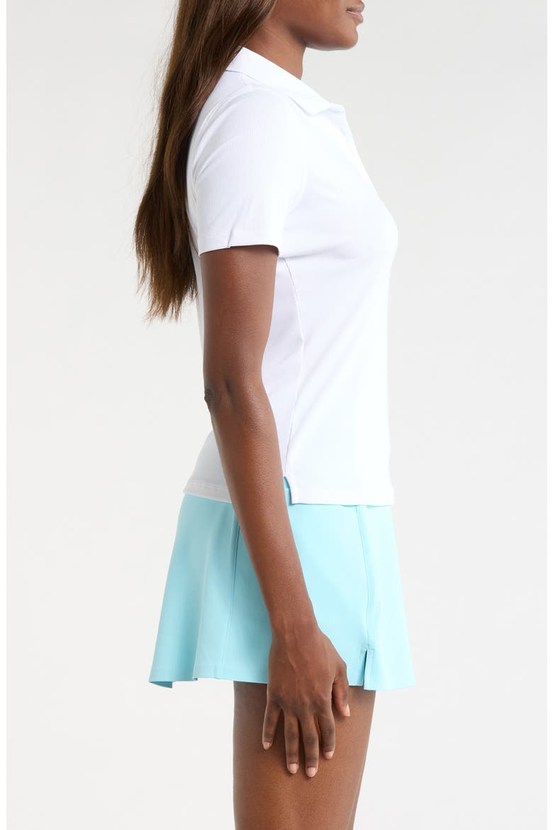 Tech Rib Golf Polo, Alternate, color, SNOW