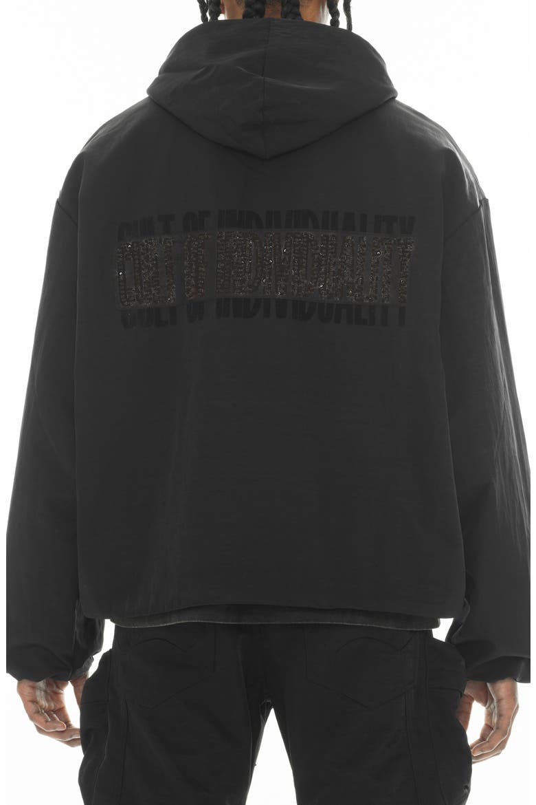 Oversize Coach's Jacket, Alternate, color, BLACK NYLON