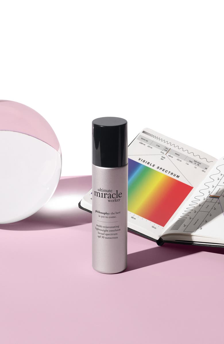 philosophy 'ultimate miracle worker' multi-rejuvenating lightweight emulsion broad spectrum SPF 30 sunscreen, Alternate, color,