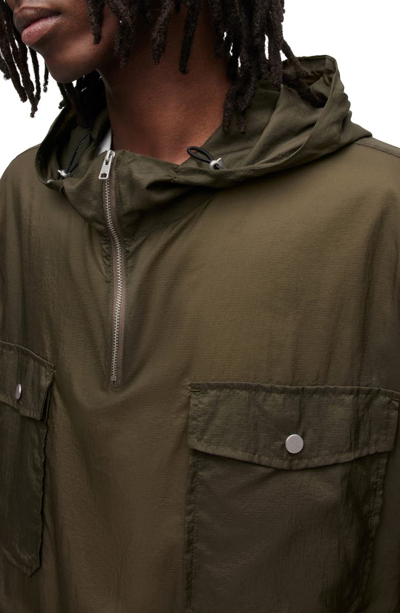 AllSaints Punta Oversized Nylon Anorak, Alternate, color, 