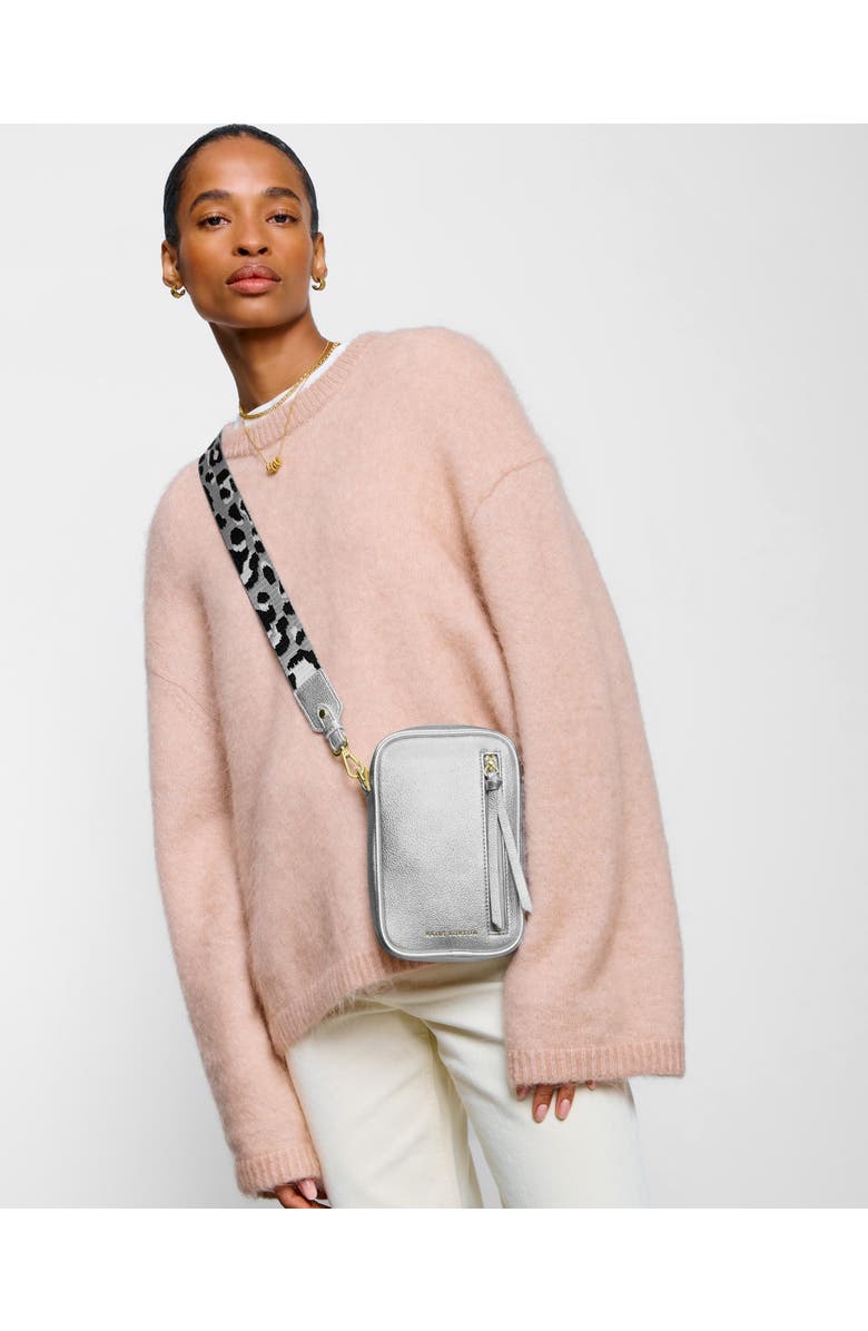 Katie Loxton Hallie Small Crossbody Bag in Silver, Alternate, color, Silver
