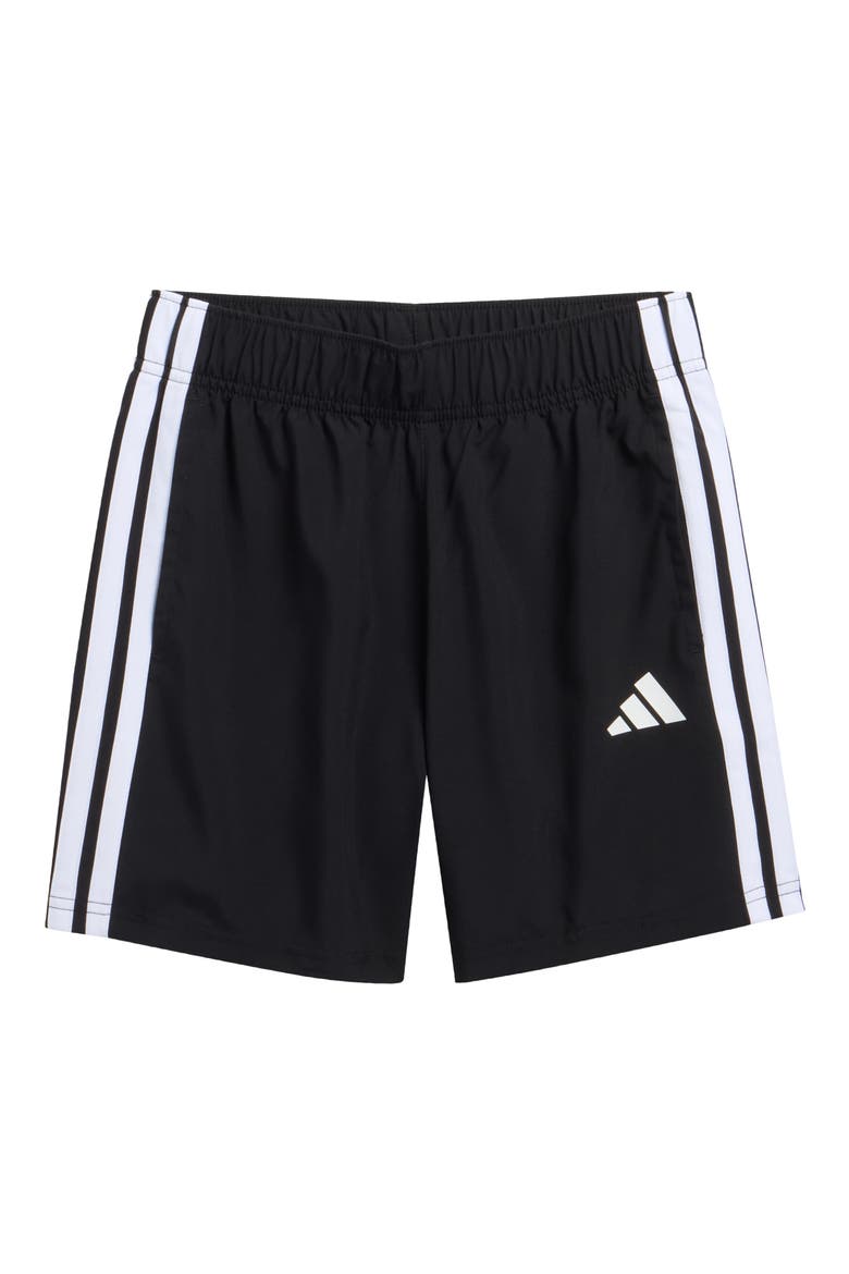 Kids' Mid Thigh Sport Shorts, Main, color, BLACK