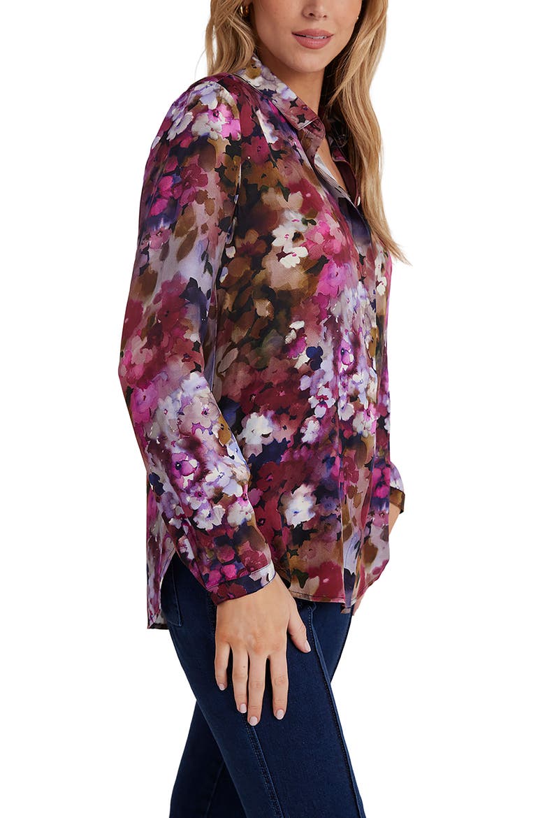Clean Front Hipster Shirt, Alternate, color, TWILIGHT FLEUR PRINT