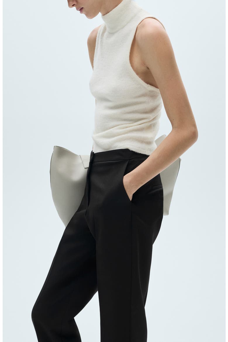 Straight Leg Suit Pants, Alternate, color, BLACK