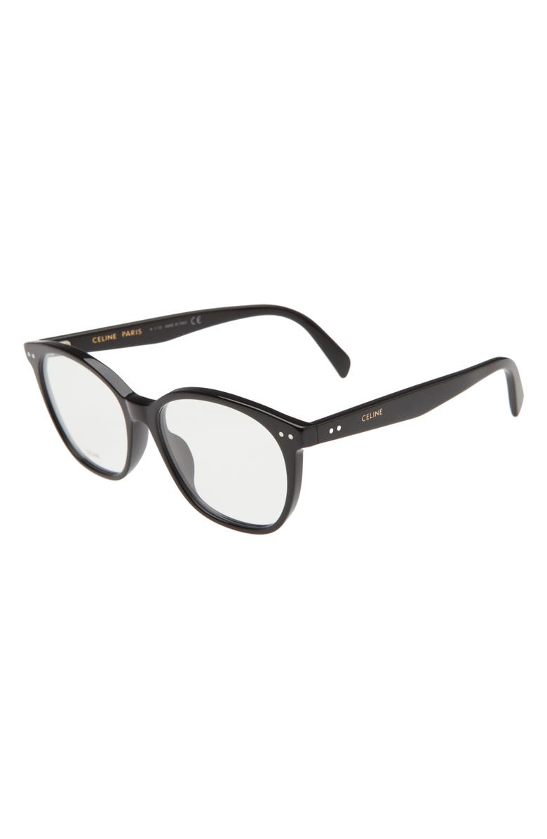 CELINE 55mm Cat Eye Optical Glasses, Alternate, color,