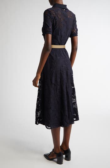 【★日本未入荷★】MAXMARASTUDIO ☆ レースポロドレス LAMBRO Max Mara Studio Lambro Lace Knit Shirtdress | Nordstrom