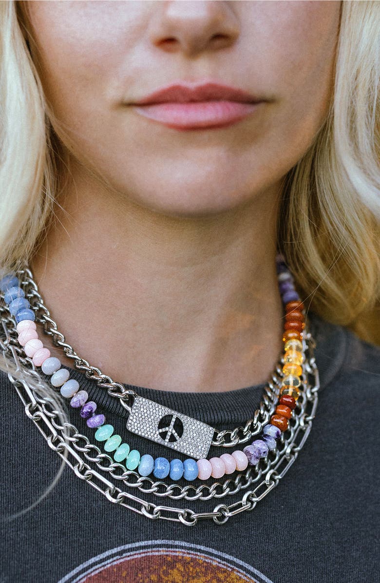 Sheryl Lowe Rainbow Opal Candy Necklace, Alternate, color, Pastel Opal