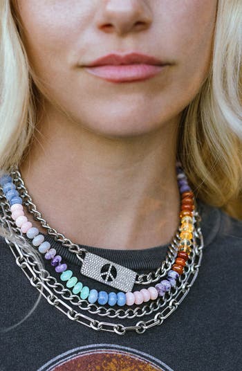 Rainbow Opal Candy Necklace