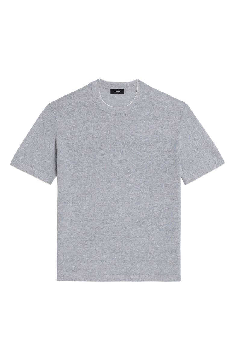 Theory Kolben Linen Blend T-shirt, Alternate, color, Grey Heather