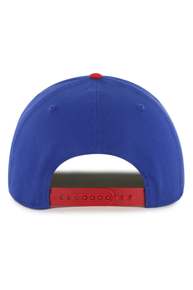 Men's '47 Blue/Red New York Rangers Dropshadow Rope Hitch Adjustable Hat, Alternate, color, Blue