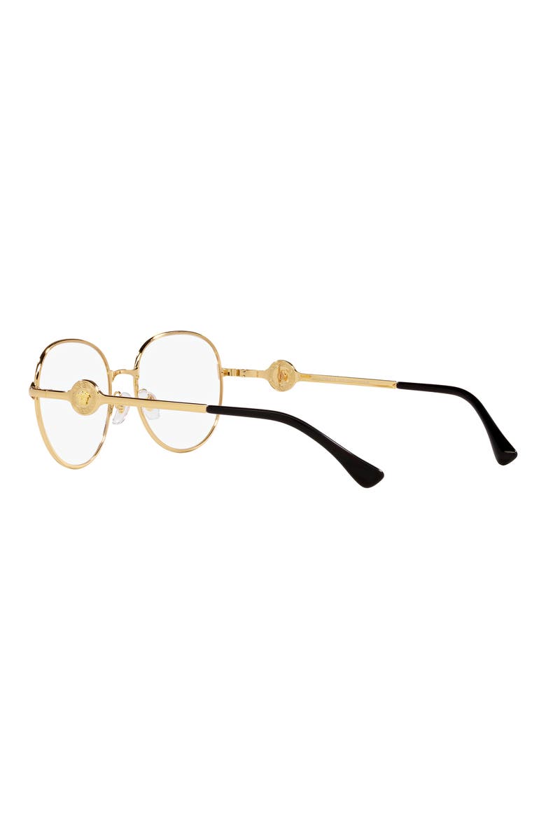 54mm Round Optical Glasses, Alternate, color, GOLD