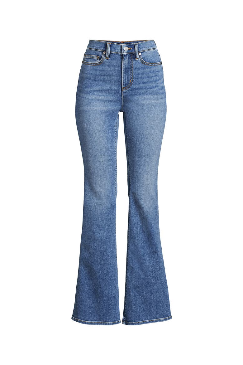 Plus Size High Rise Denim Skinny Flare Jeans, Alternate, color, Beau Blue