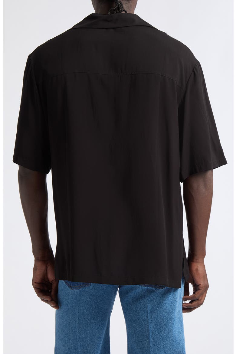 Blacklisted Uniform Camp Shirt, Alternate, color, BLACK