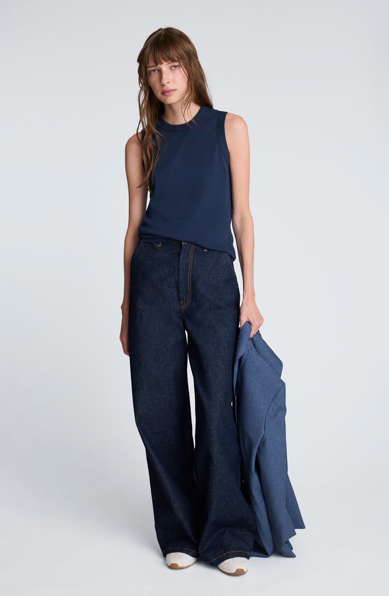 Kenneth Cole Wide Leg Trouser Jeans, Alternate, color,