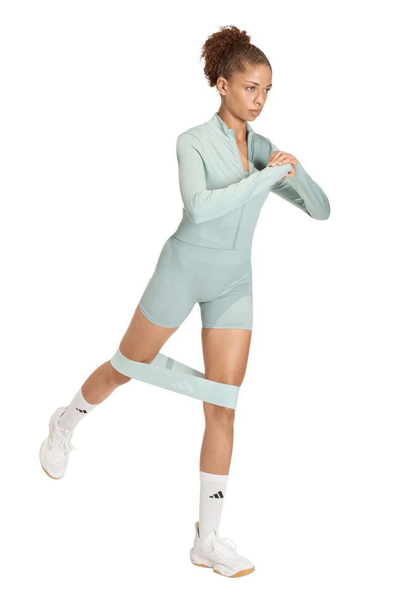 adidas Knit Training Jacket, Alternate, color, Wonder Sage