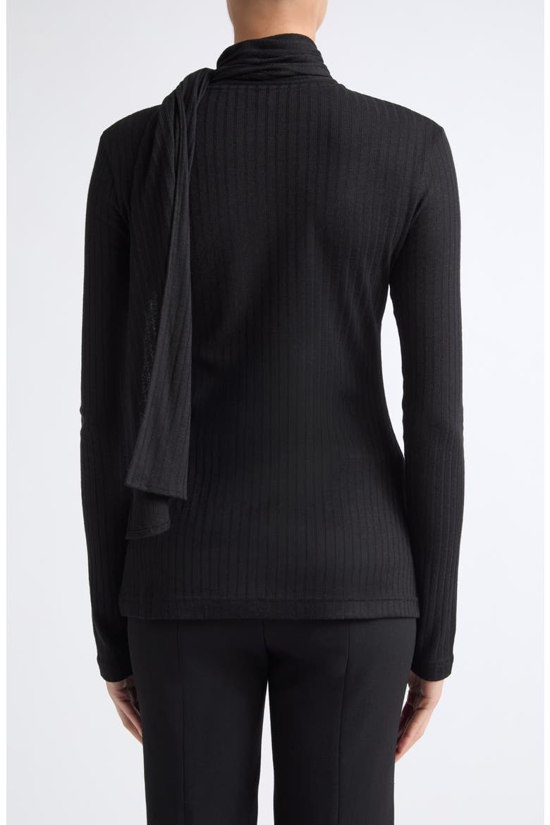 Ribbed Bow Top, Alternate, color, BLACK