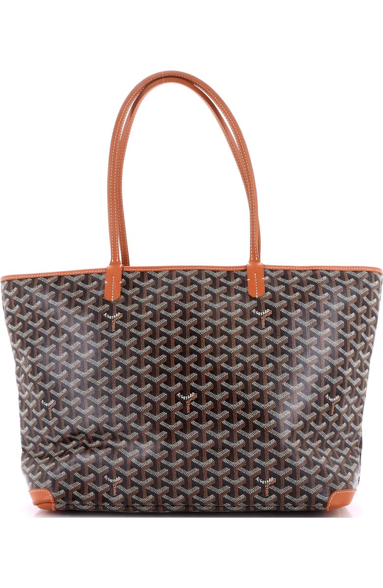 Pre-Owned Goyard Artois Tote Coated Canvas MM, Main, color, Brown