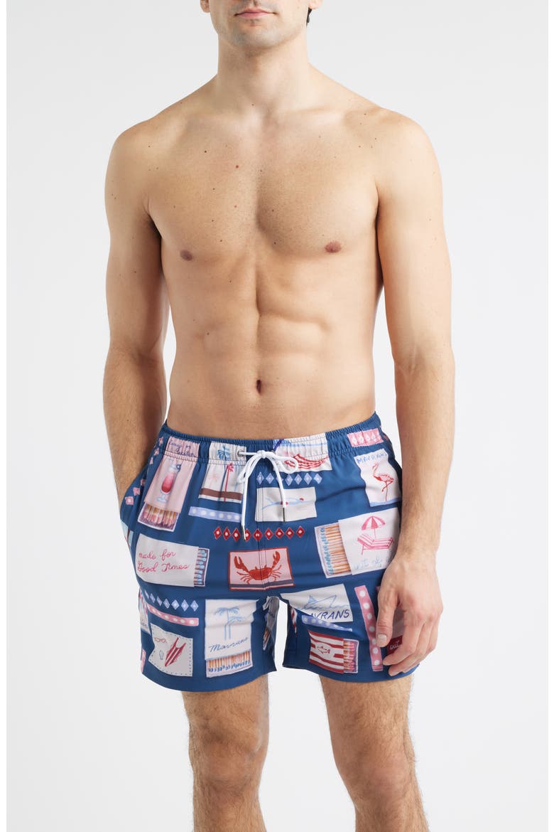 Match Box Swim Trunks, Main, color, BLUE