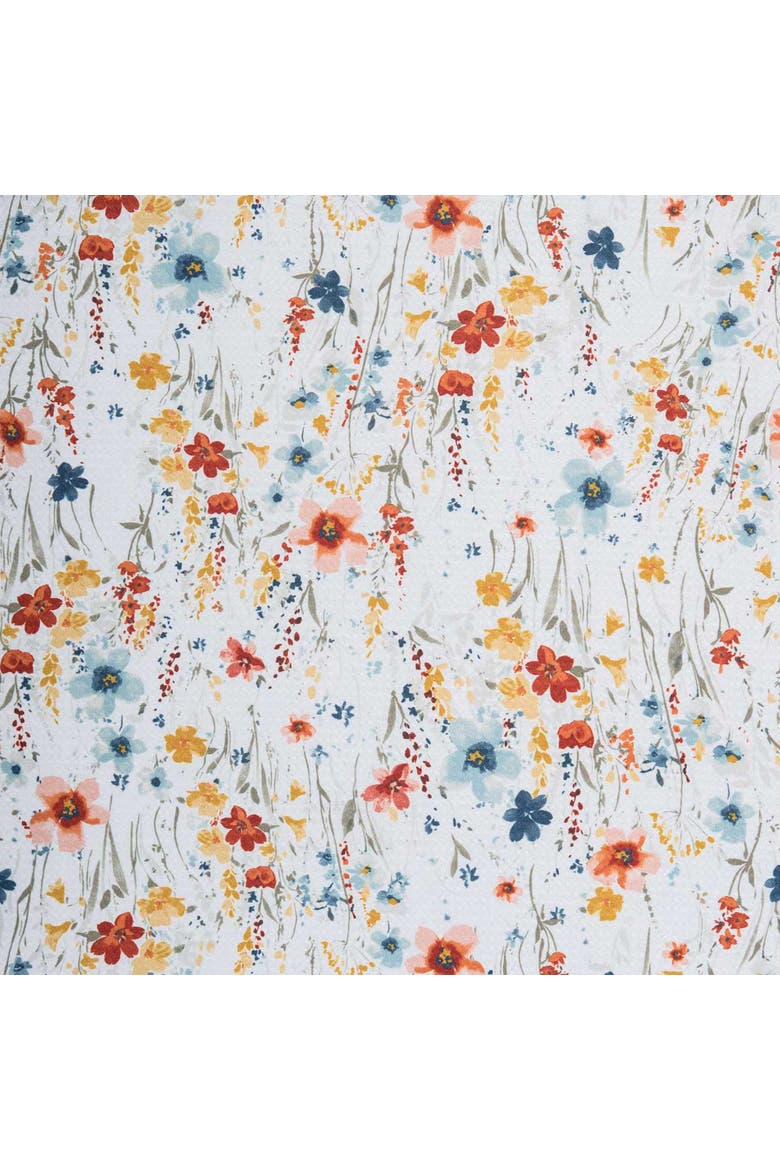 Sheila Floral Watercolor 100% Cotton Printed Dishtowel, Alternate, color, Red