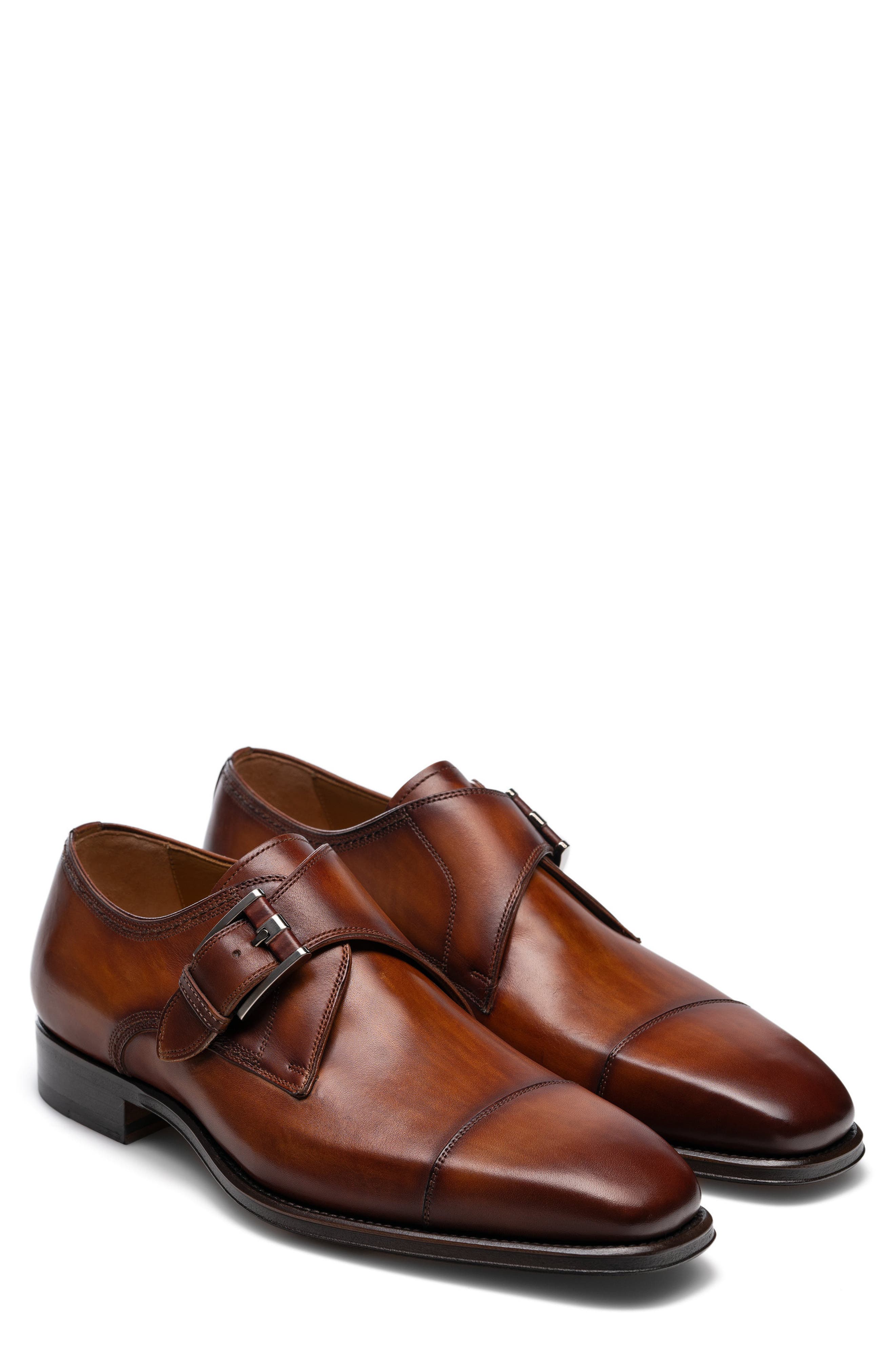 Magnanni Lennon Monk Strap Shoe, Main, color, 
