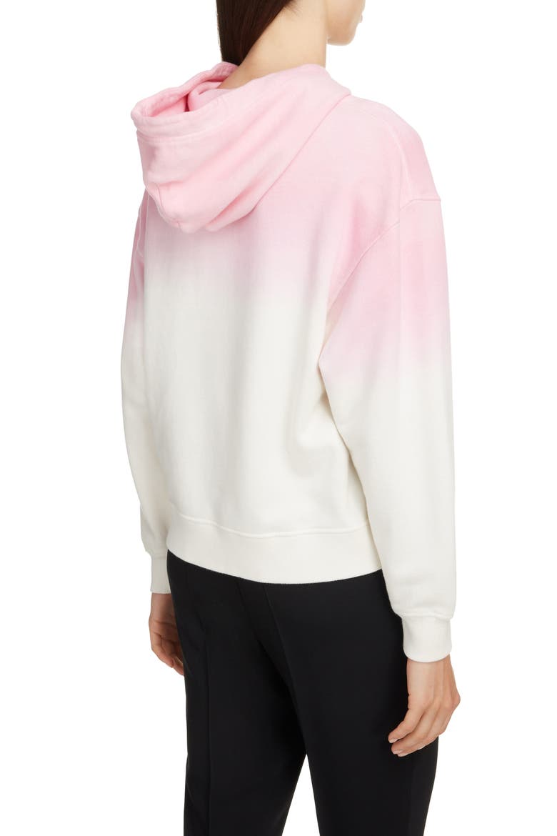 Dip Dye Tiger Logo Cotton Hoodie, Alternate, color, FLAMINGO PINK