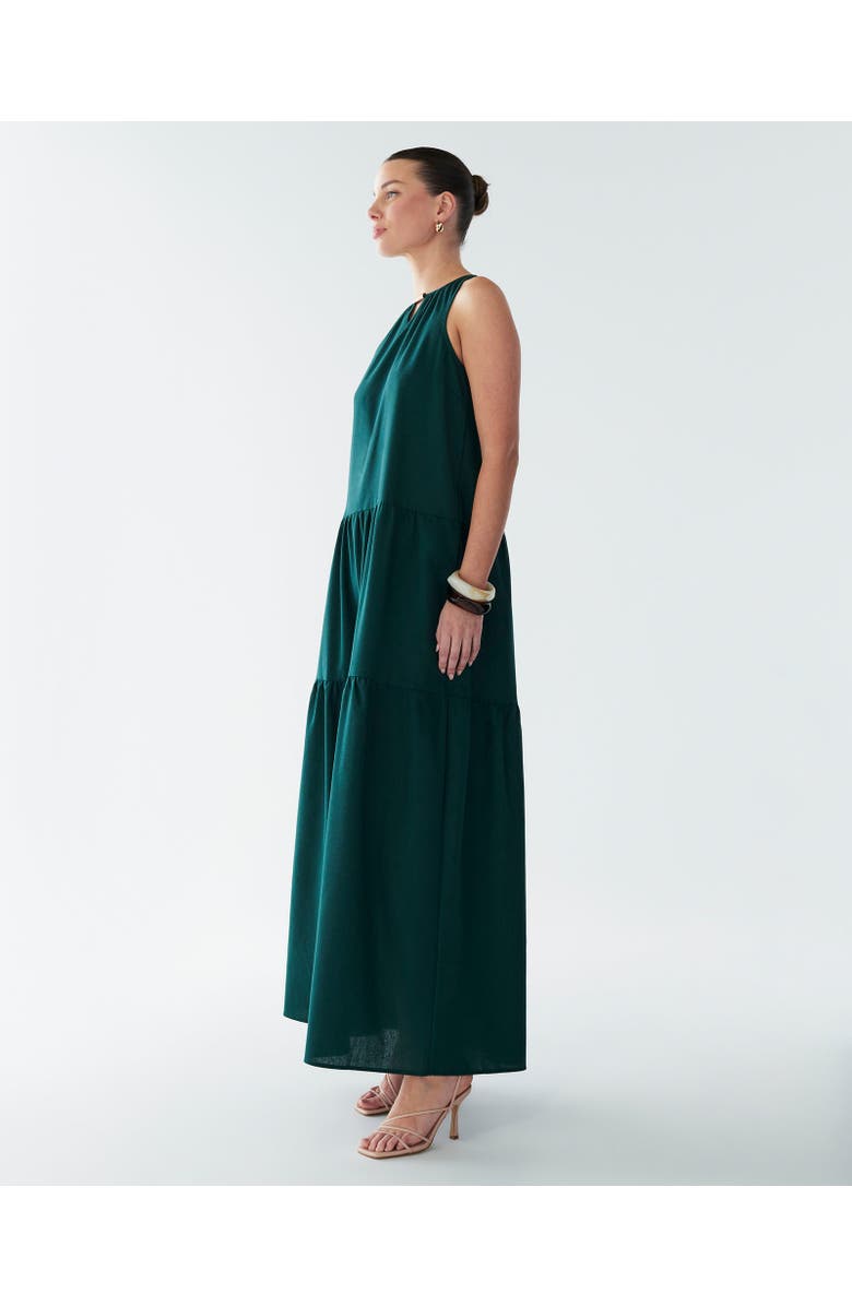BWLDR Rain Maxi Dress, Alternate, color, Emerald