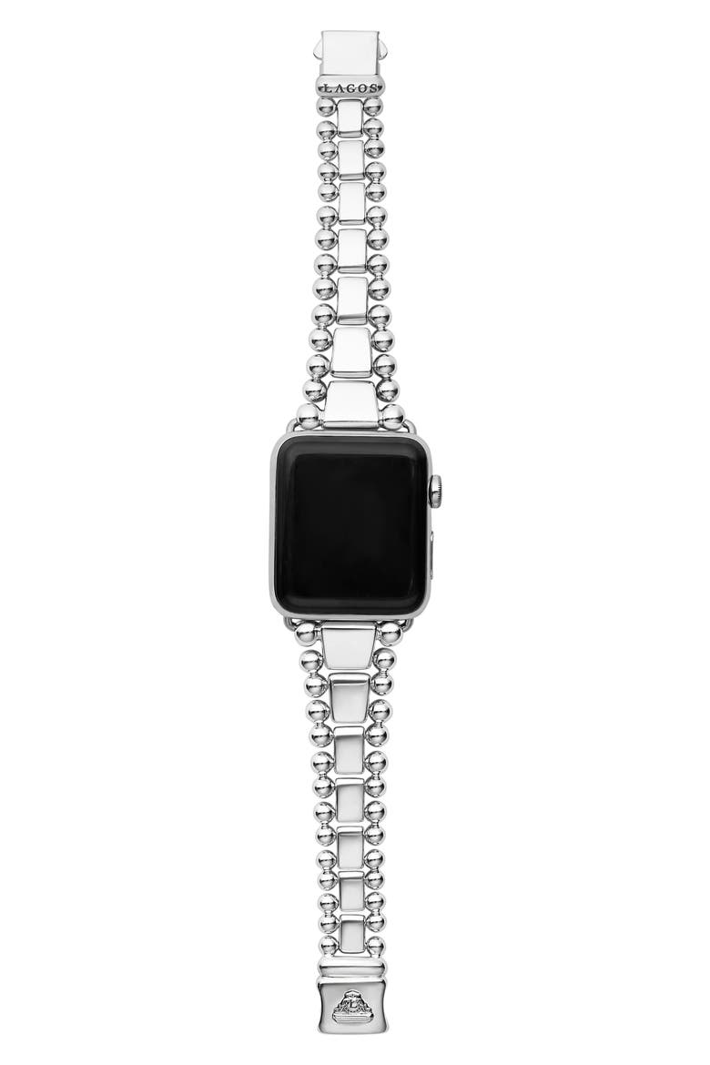 Smart Caviar Apple Watch® Watchband, Alternate, color, SILVER