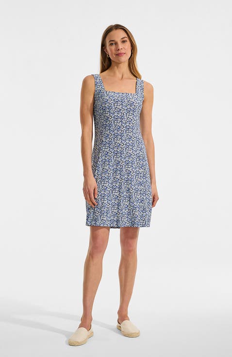 Silky Knit Mini Shift Dress