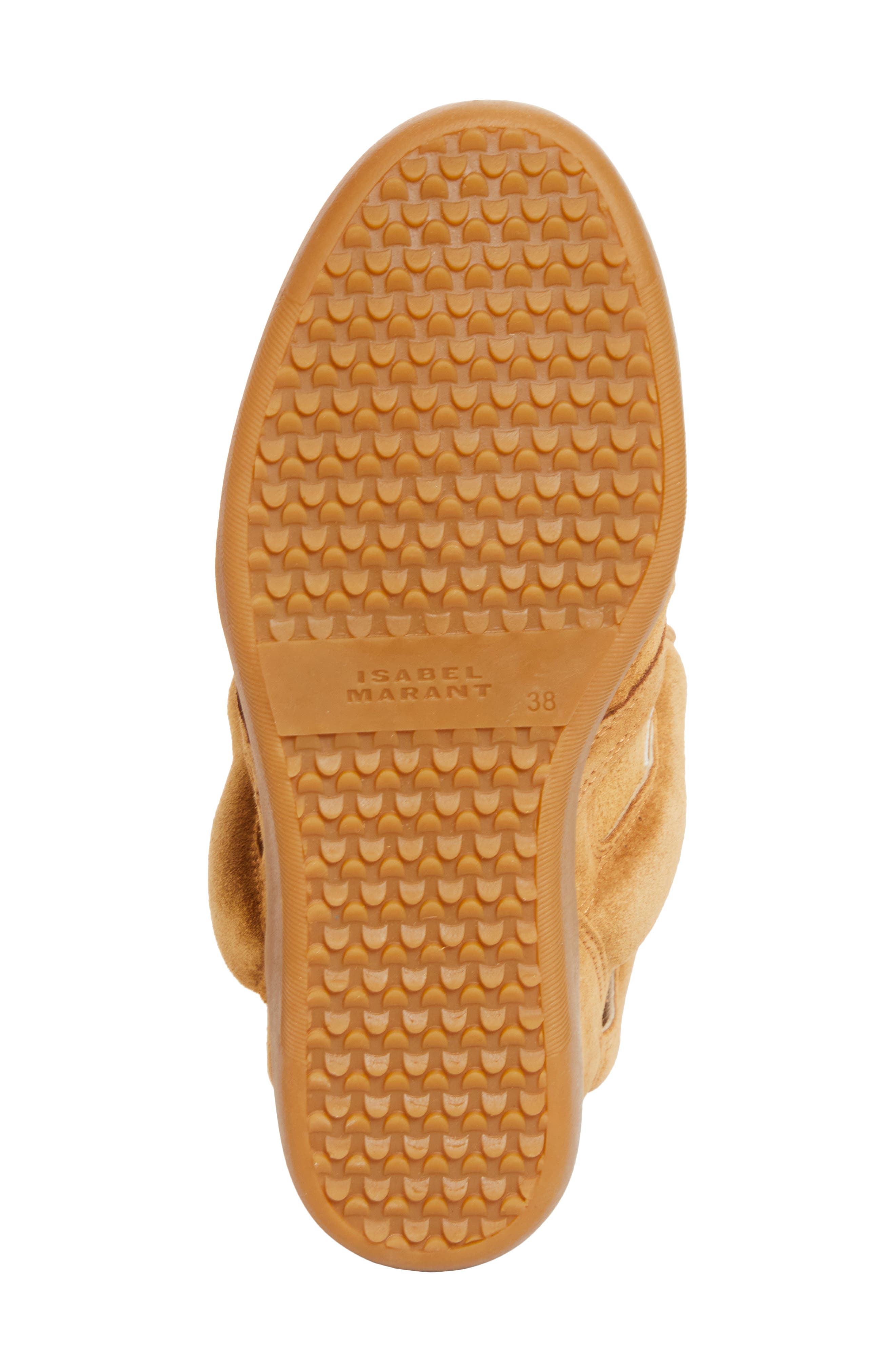 Isabel Marant Bekett Hidden Wedge High Top Sneaker, Alternate, color, Cognac