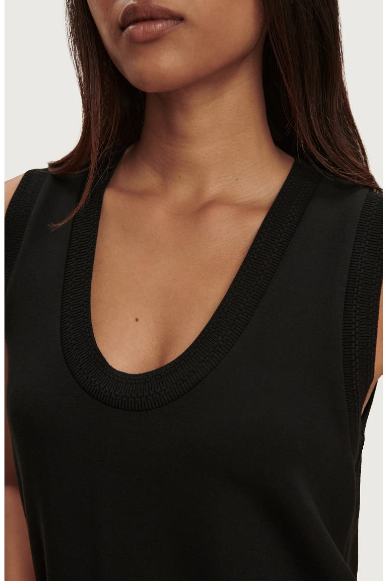 Kyler Tank Midi Dress, Alternate, color, BLACK