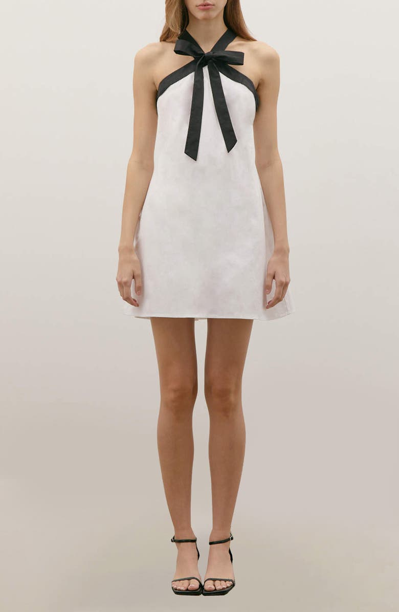MAUDE CLUB Blair Shift Dress, Main, color, White