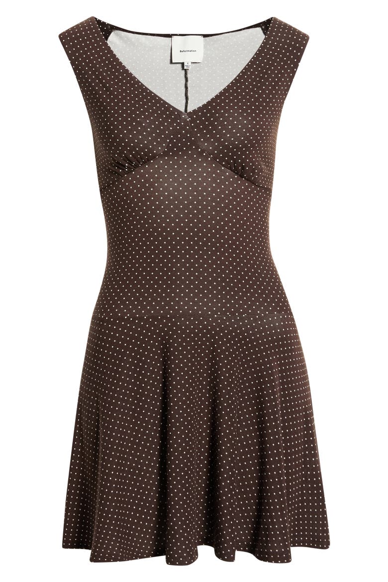 Lennie Polka Dot Drop Waist Minidress, Alternate, color, PIN DOT
