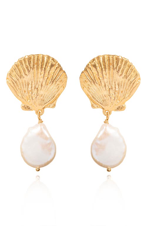 Sequin Vittoria Drop Earrings In Gold